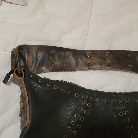 Betsey Johnson Black Studded Hobo Bag - Picture 12 of 16